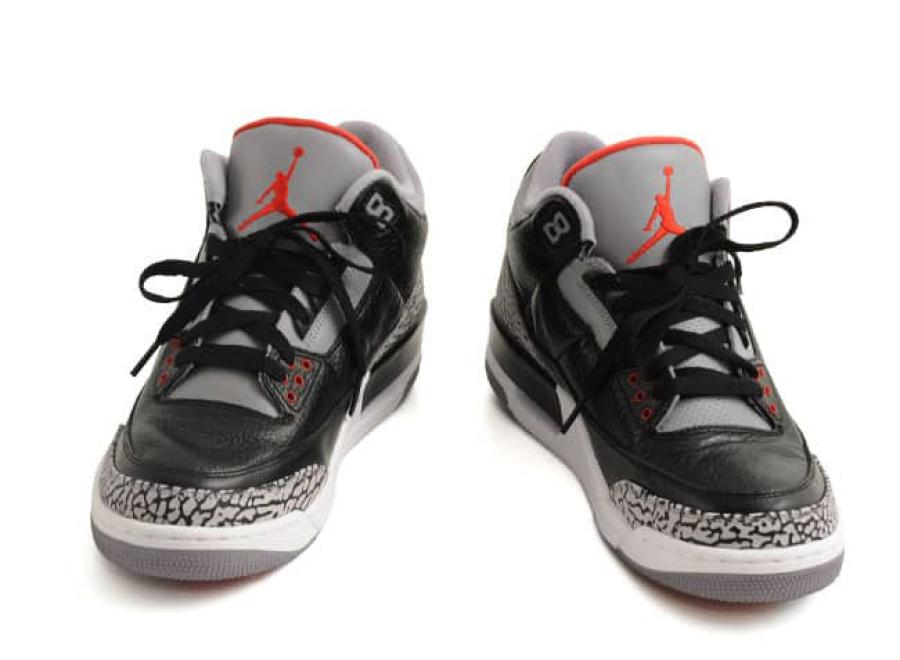 NIKE AIR JORDAN 3 RETRO BLACK / VARSITY RED / CEMENT - Nike