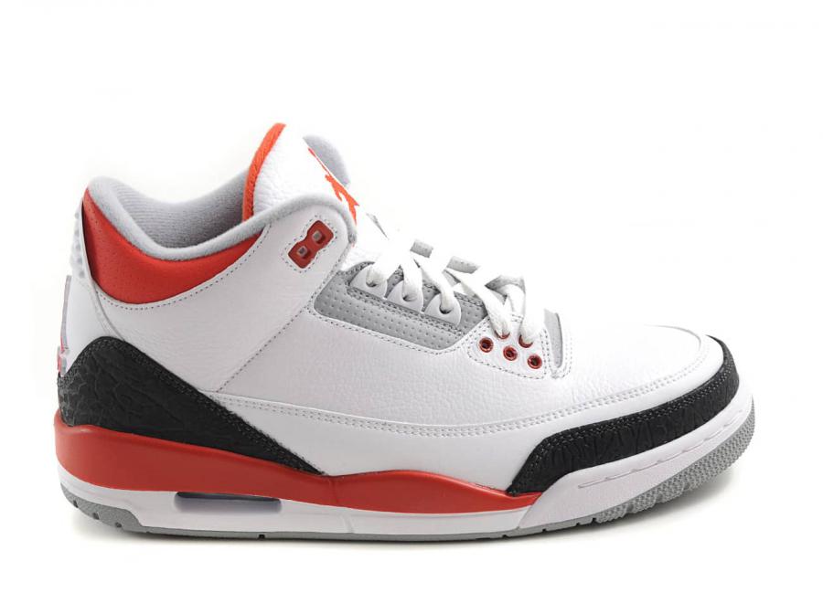 Nike Air Jordan 3 Retro White / Fire Red - Nike