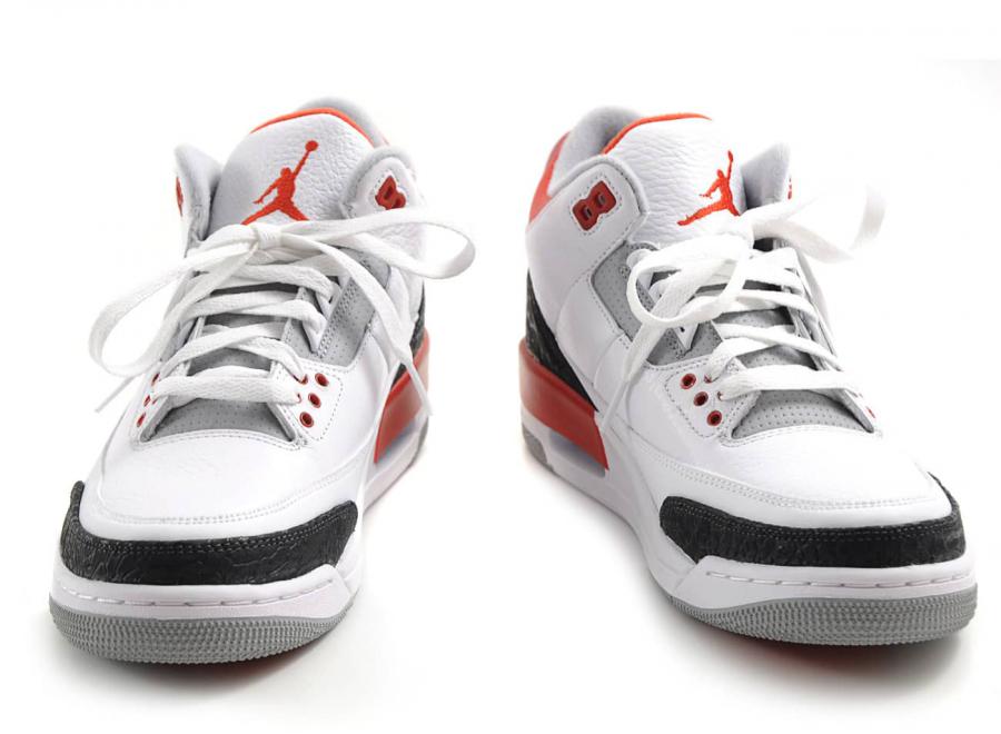 Nike Air Jordan 3 Retro White / Fire Red - Nike