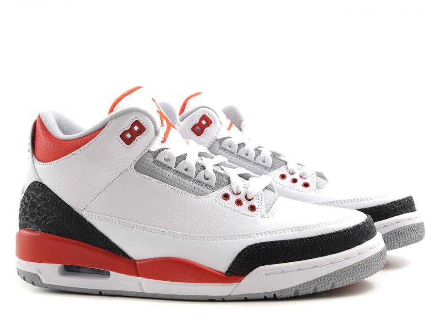 Nike Air Jordan 3 Retro White / Fire Red - Nike