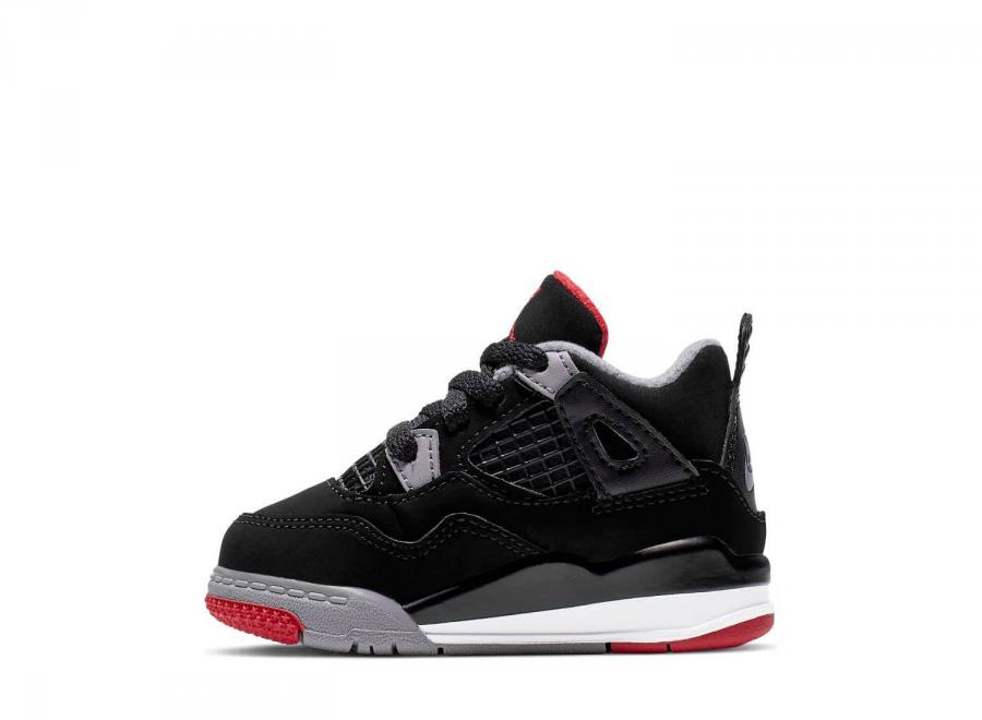 Nike Jordan 4 Retro TD Black / Fire Red BQ7670-060 - Nike