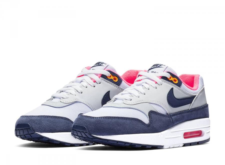 Nike Wmns Air Max 1 White / Midnight Navy 319986-116 - Nike
