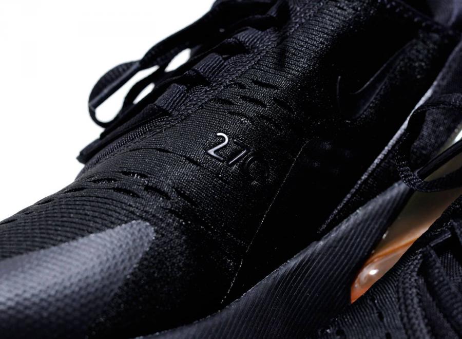 Nike Air Max 270 Black / Total Orange AH8050-008 - Nike
