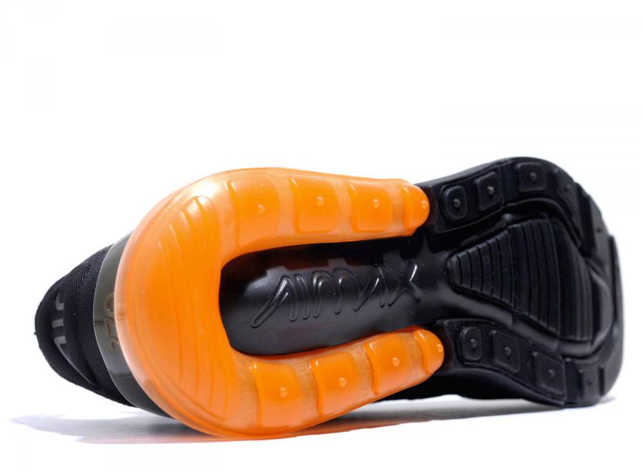 Nike Air Max 270 Black / Total Orange AH8050-008 - Nike