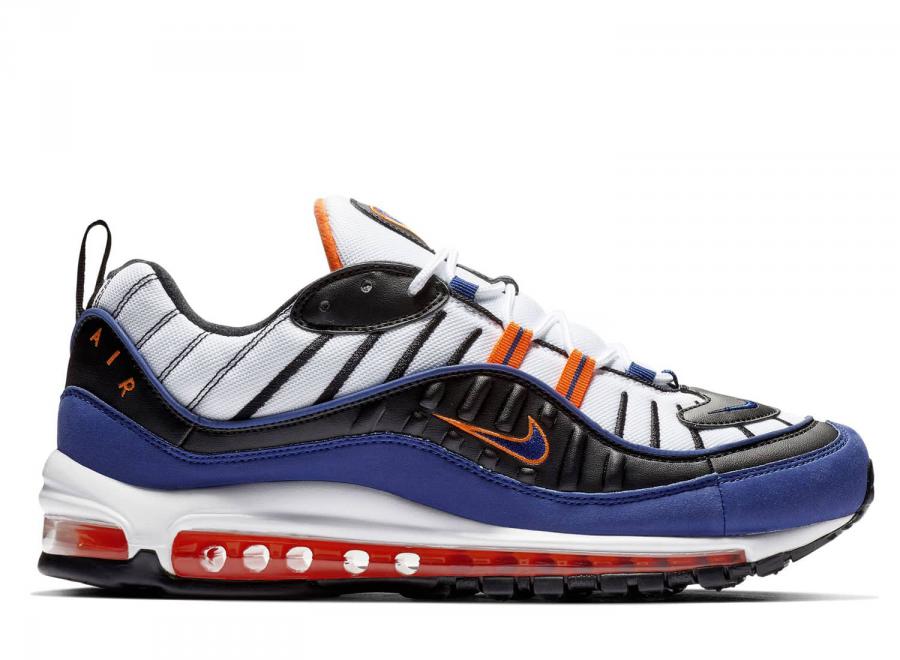 Nike Air Max 98 White / Deep Royal Blue CD1536-100 - Nike