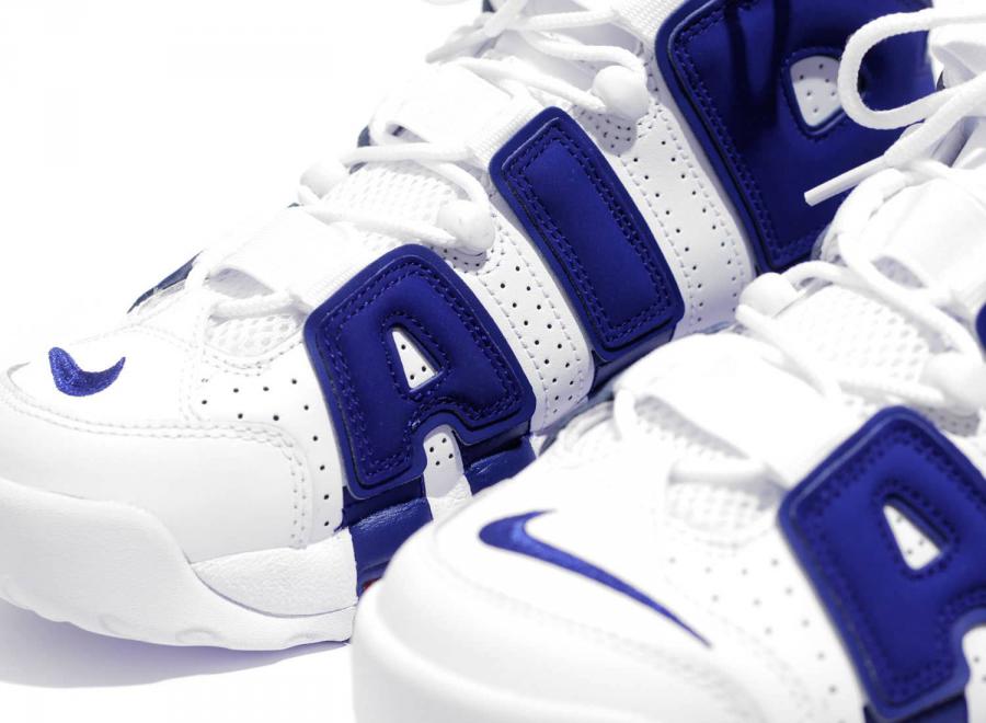 Nike Air More Uptempo White / Deep Royal Blue 921948-101 - Nike