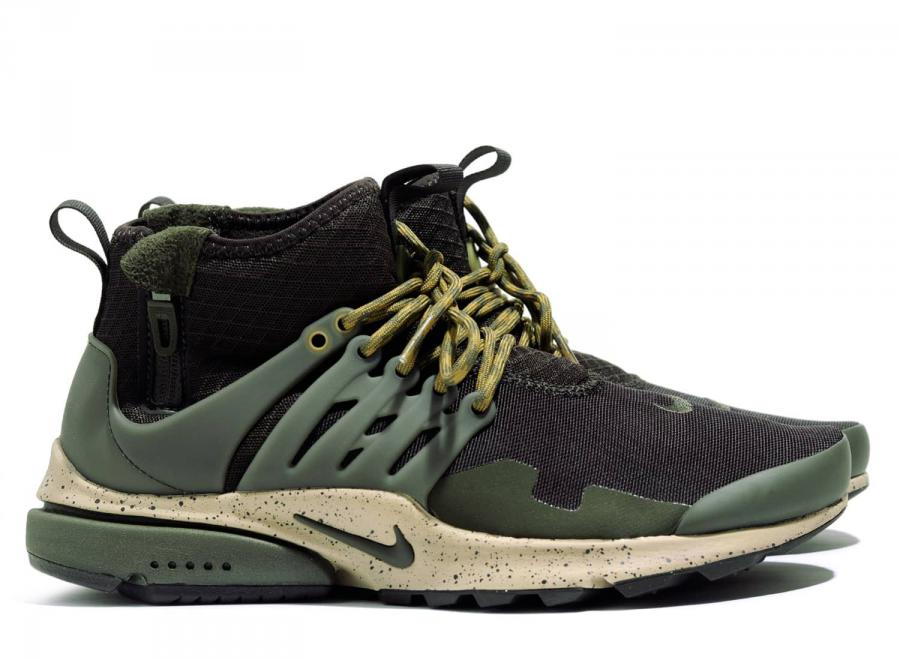Nike Air Presto Mid Utility Velvet Brown / Cargo Khaki 859524-20 - Nike