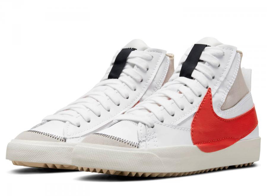 Nike Blazer Mid 77 Jumbo White / Habanero Red DD3111-102 - Nike