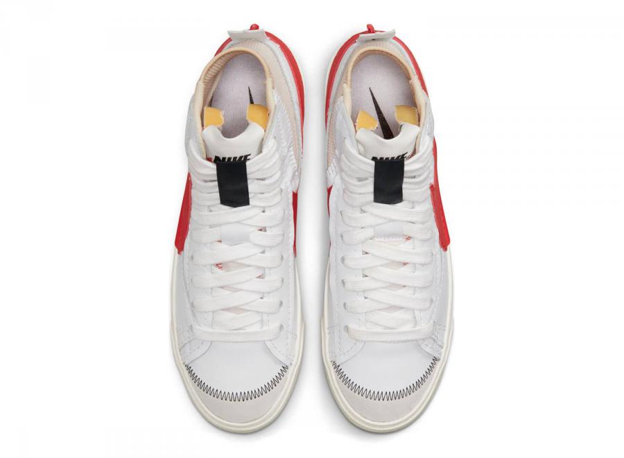 Nike Blazer Mid 77 Jumbo White / Habanero Red DD3111-102 - Nike