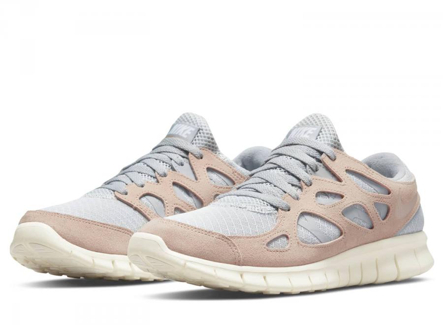 Nike Free Run 2 Pure Platinum / Fossil Stone 537732-013 - Nike