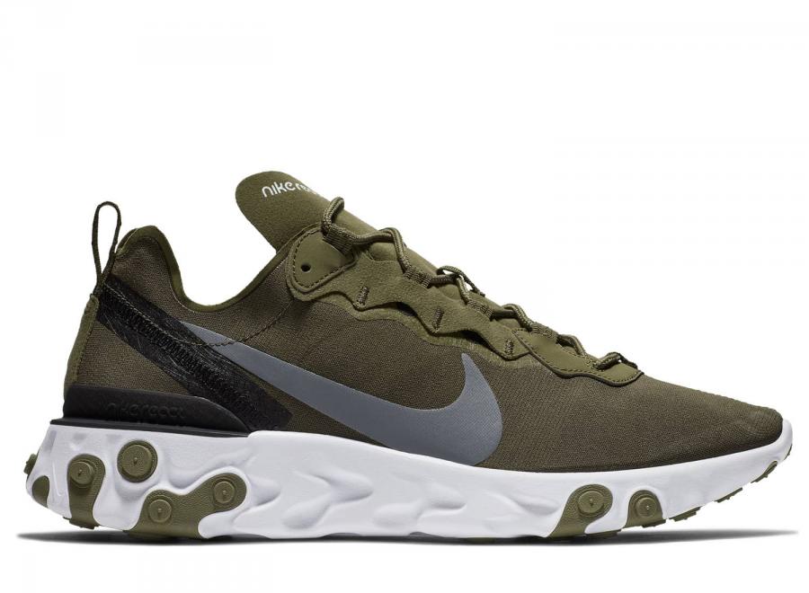 Nike React Element 55 Medium Olive BQ6166-200 - Nike