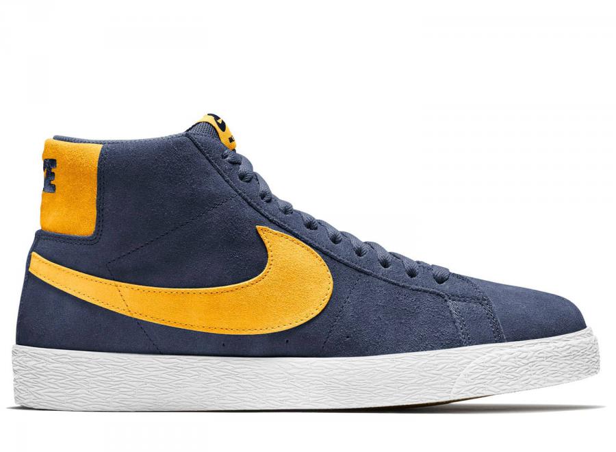 Nike SB Zoom Blazer Mid Navy / University Gold 864349-402 - Nike SB