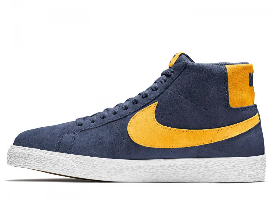 Nike SB Zoom Blazer Mid Navy / University Gold 864349-402 - Nike SB