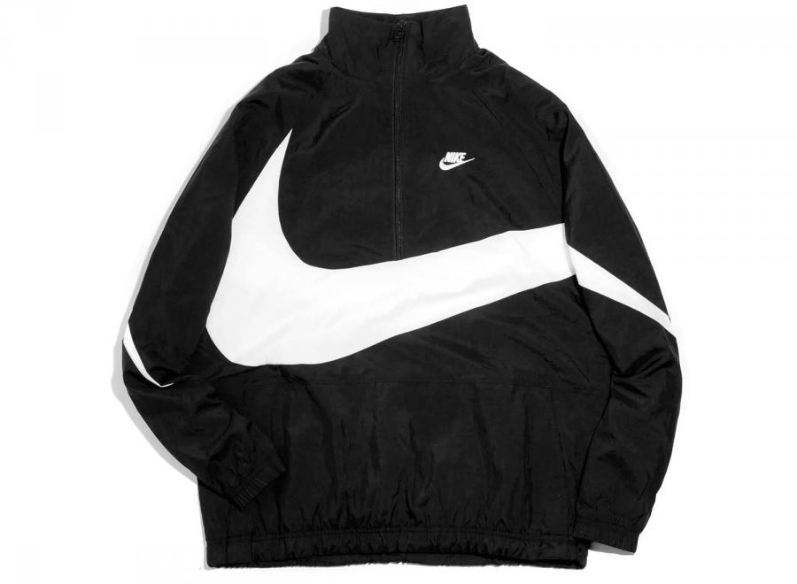 Nike Swoosh Half-Zip Jacket Black AJ2696-010 - Nike