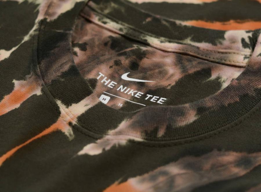 Nike Tie And Dye Tshirt Khaki Brown CZ4880-355 - Nike