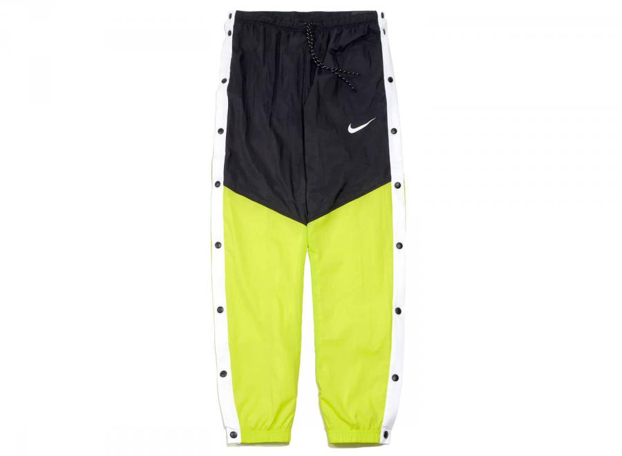 Nike Wmns Windrunner Popper Pants Black / Yellow AR3082-014 - Nike