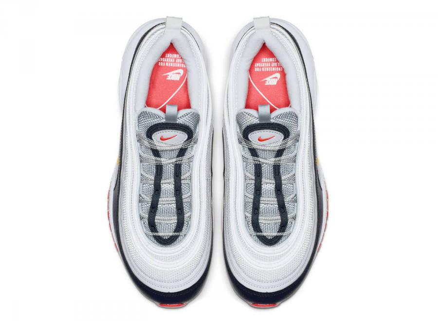 Nike Wmns Air Max 97 Pure Platinum / Laser Orange 921733-015 - Nike