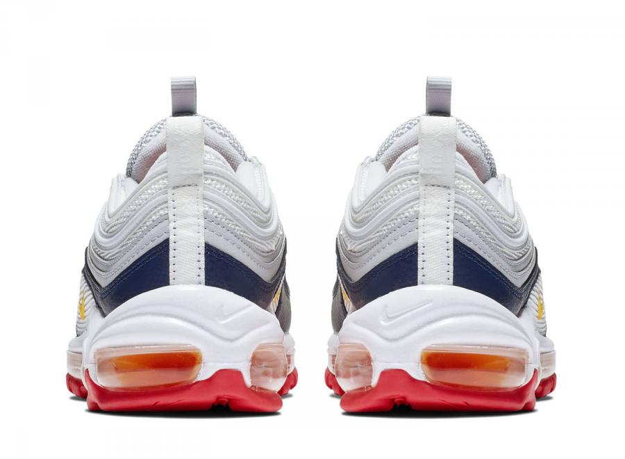 Nike Wmns Air Max 97 Pure Platinum / Laser Orange 921733-015 - Nike