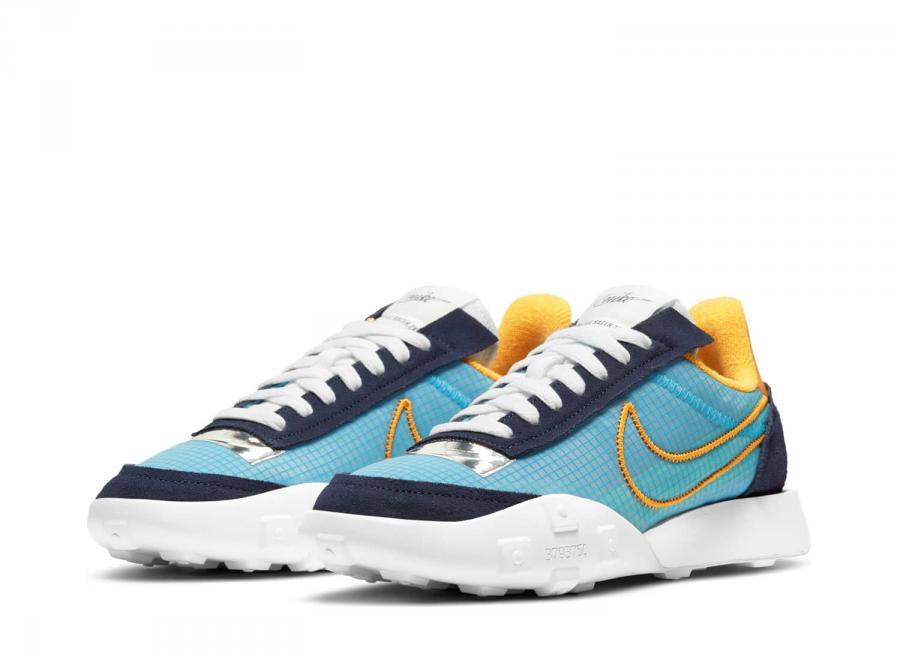 Nike W Waffle Racer 2X Blackened Blue / Gold DC4467-400 - Nike