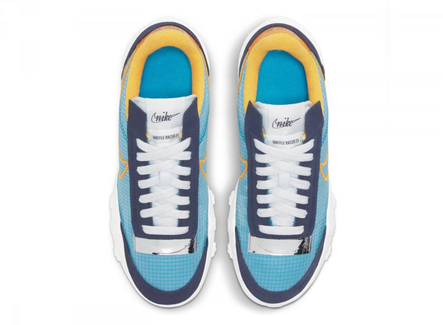 Nike W Waffle Racer 2X Blackened Blue / Gold DC4467-400 - Nike