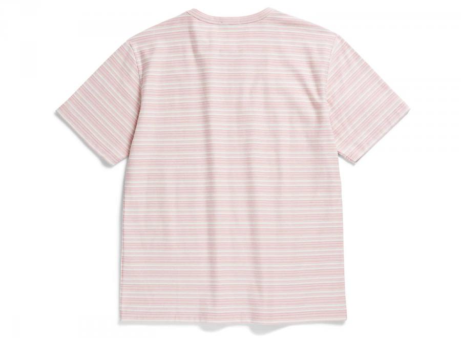 Norse Projects Johannes Reversed Mini Stripe Light Pink - Norse Projects