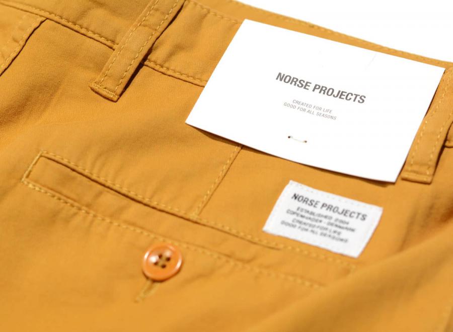 Norse Projects Aros Regular Light Shorts Turmeric Yellow - Norse Projects