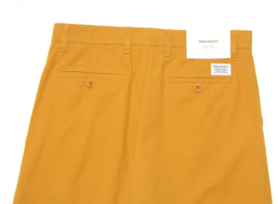 Norse Projects Aros Regular Light Shorts Turmeric Yellow - Norse Projects