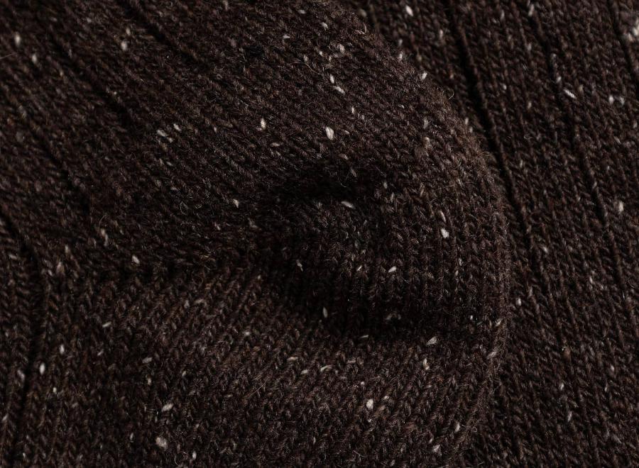 Norse Projects Bykle Neps Fairisle Sock Seal Brown N82-0779-9024 - Norse Projects