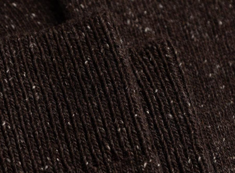 Norse Projects Bykle Neps Fairisle Sock Seal Brown N82-0779-9024 - Norse Projects
