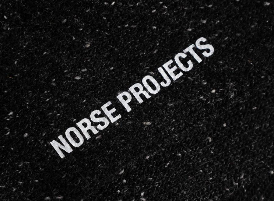 Norse Projects Bykle Neps Rib Sock Charcoal Melange N82-0778-1034 - Norse Projects