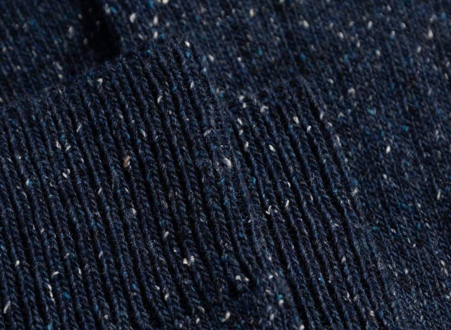 Norse Projects Bykle Neps Rib Sock Dark Navy N82-0778-7004 - Norse Projects