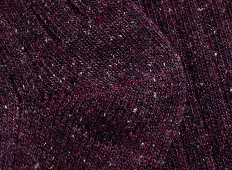 Norse Projects Bykle Neps Rib Sock Darkest Purple N82-0778-6025 - Norse Projects