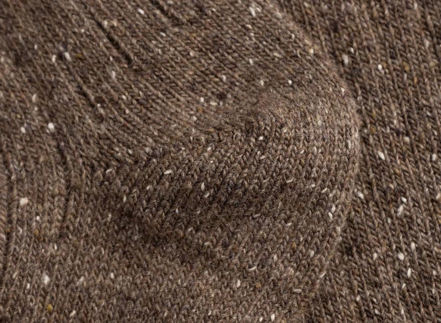 Norse Projects Bykle Neps Rib Sock Walnut N82-0778-9023 - Norse Projects