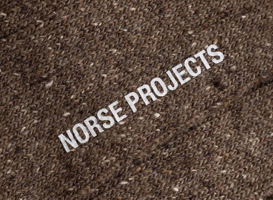 Norse Projects Bykle Neps Rib Sock Walnut N82-0778-9023 - Norse Projects