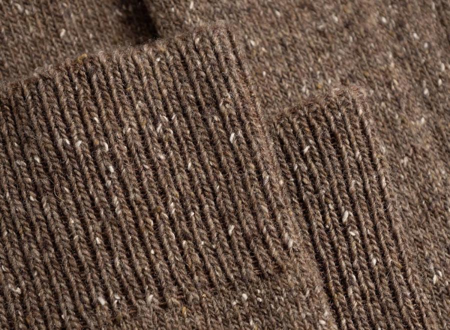 Norse Projects Bykle Neps Rib Sock Walnut N82-0778-9023 - Norse Projects