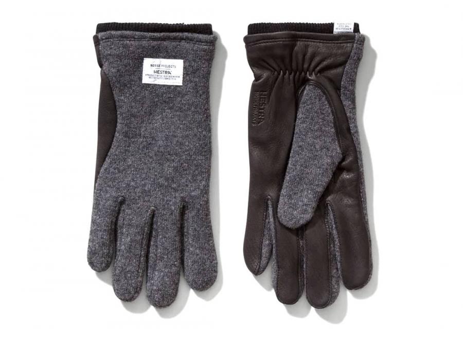 Norse Projects x Hestra Svante Glove Charcoal Grey - Norse Projects
