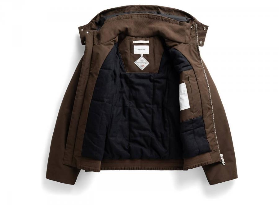 Norse Projects Kastrup Gore-tex Windstopper Bomber Jacket Delicioso Brown N55-0685-2090 - Norse Projects