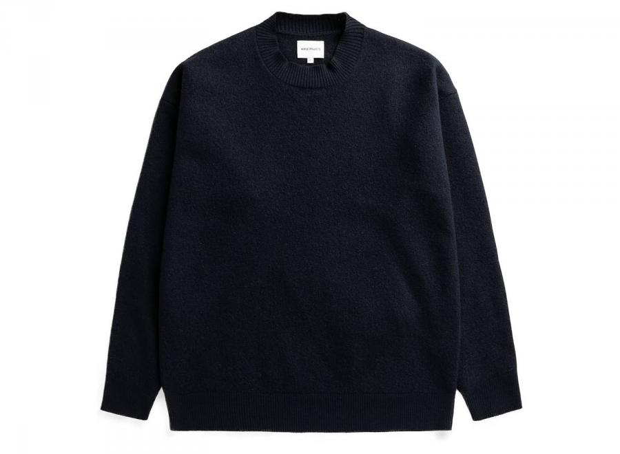 Norse Projects Kragholm Boiled Crewneck Dark Navy N45-0679-7004 - Norse Projects