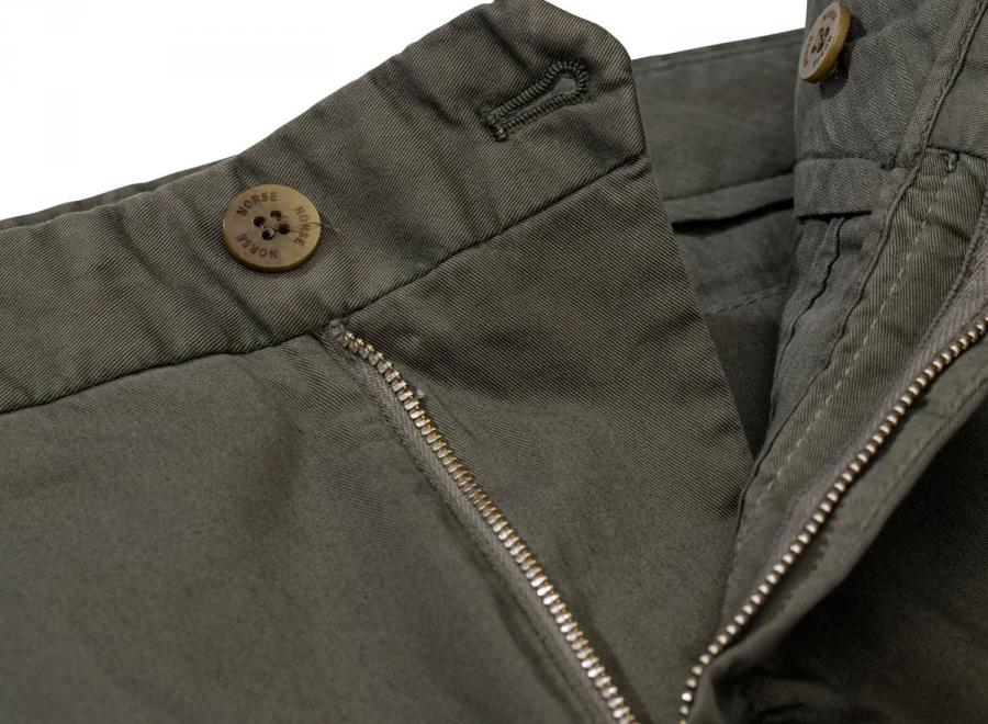 Norse Projects Aros Slim Light Stretch Ivy Green - Norse Projects