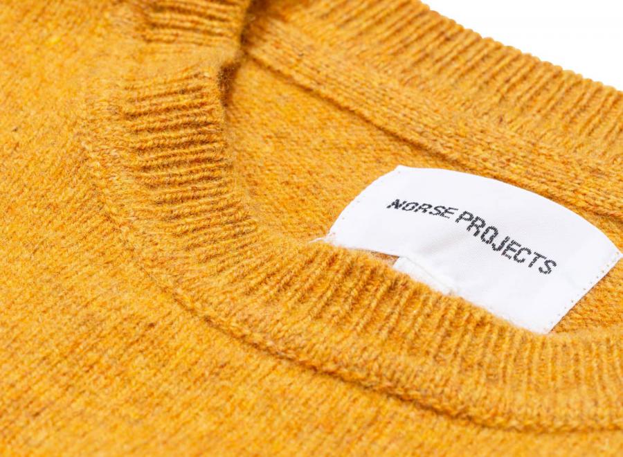 Norse Projects Sigfred Lambswool Montpellier Yellow - Norse Projects