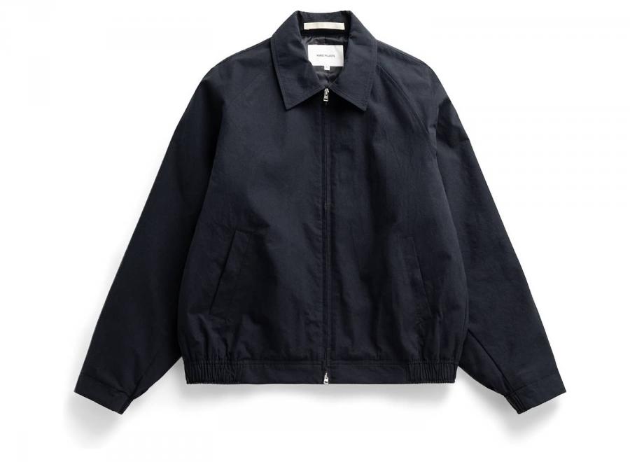 Norse Projects Stensholt Buff Cotton Blouson Dark Navy N55-0684-7004 - Norse Projects