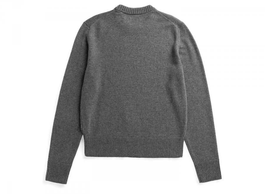 Norse Projects Stensmark Merino Lambswool Sweater Grey Melange N45-0700-1500 - Norse Projects