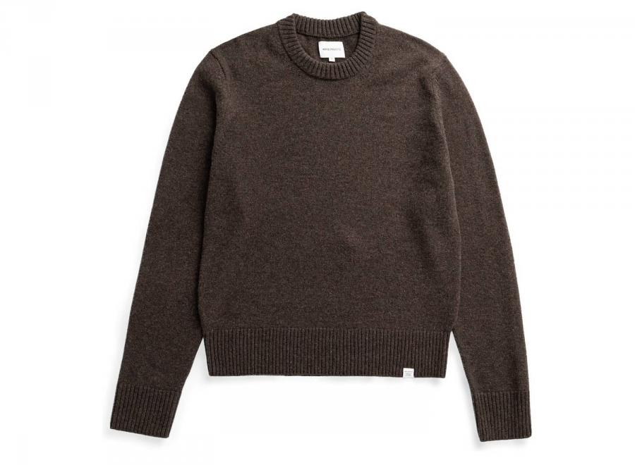 Norse Projects Stensmark Merino Lambswool Sweater Heathland Brown N45-0700-2040 - Norse Projects