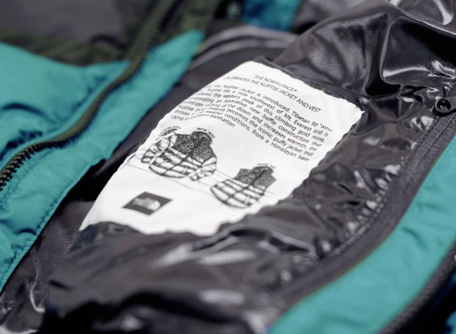 The North Face 1992 Nuptse Jacket Everglade Green / Asphalt Grey - The North Face