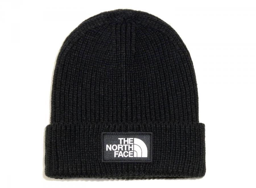 The North Face Logo Box Cuff Beanie Black - The North Face