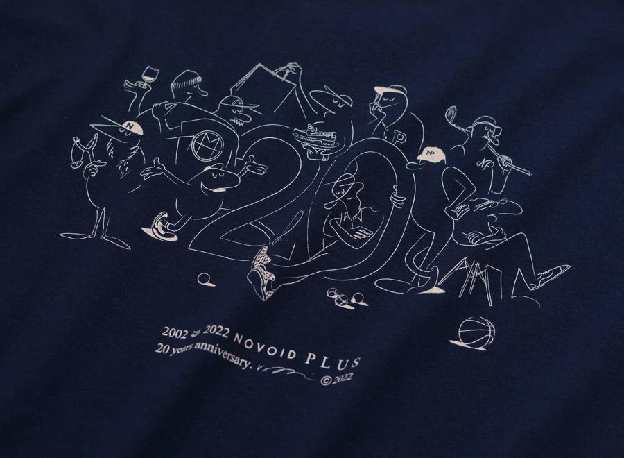 Novoid Plus 20th Anniversary Family Tee Navy - Novoid Plus
