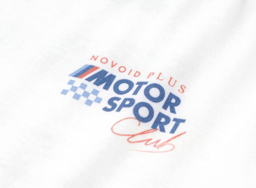 Novoid Plus Motorsport Club Tee White - Novoid Plus