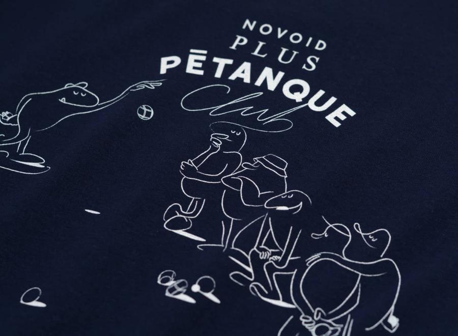 Novoid Plus Petanque Club Tee Navy - Novoid Plus