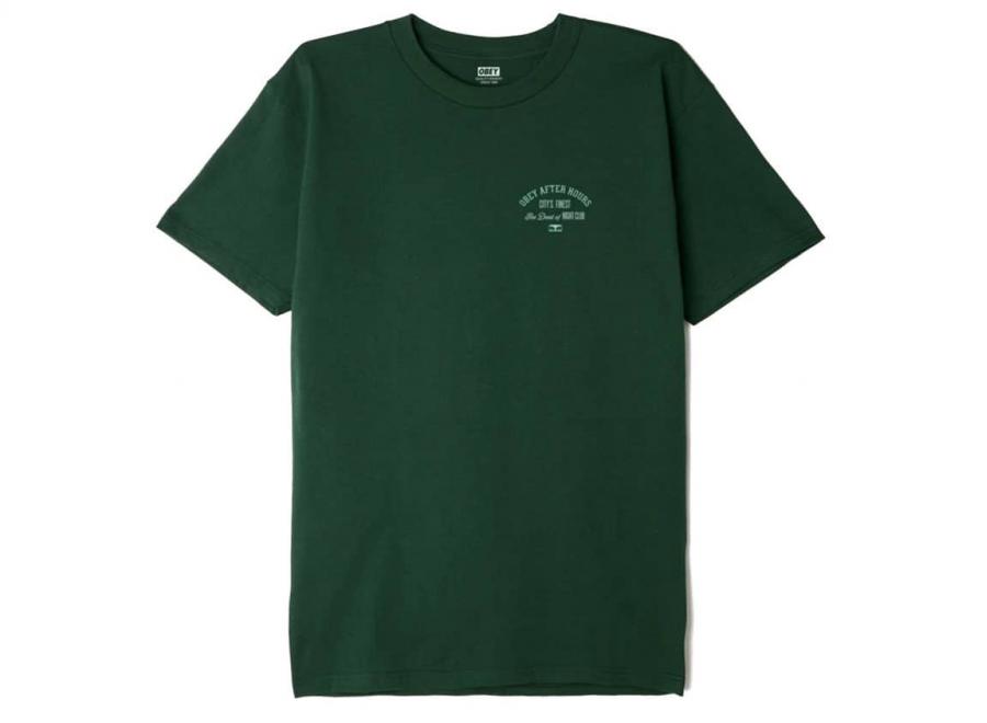Obey After Hours Classic Tshirt Forest Green - Obey