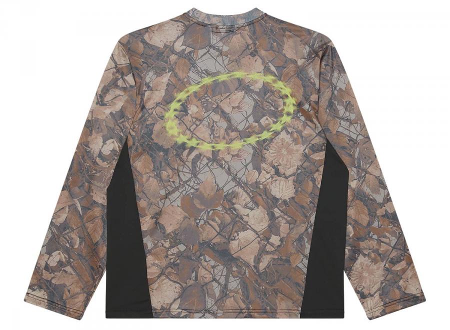 Obey Basecamp Knit Ls Shirt Fence Camo Multi 131030151FNC - Obey